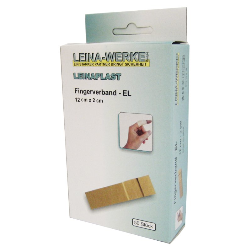 LEINA-WERKE bandage élastique pour doigt, 120 × 20 mm, couleur chair, 50 pièces